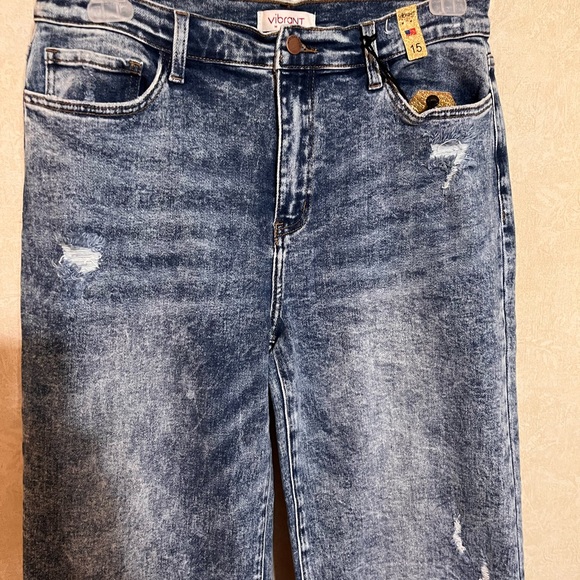 Vibrant m.i.u. Blue Jeans - Picture 2 of 6
